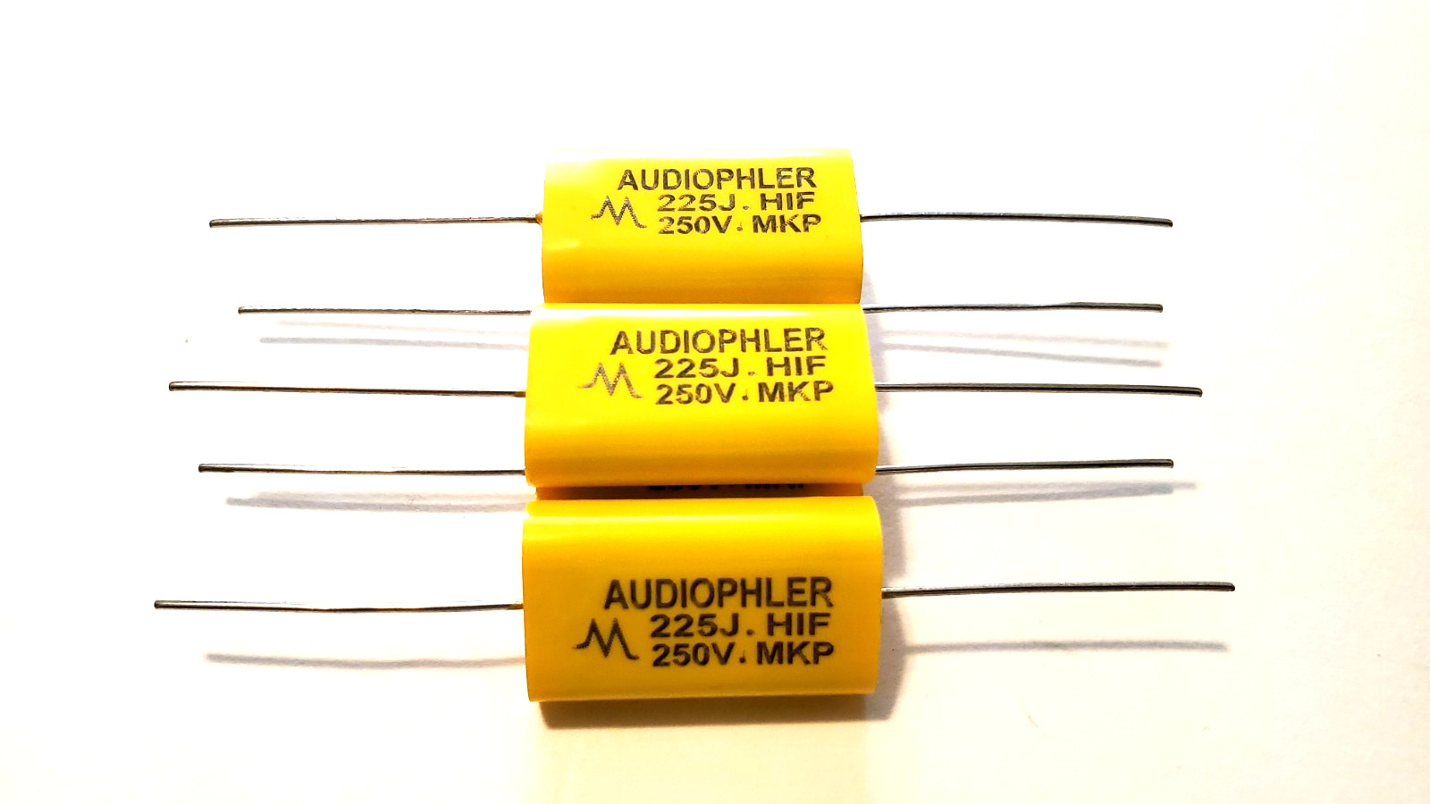5-Pack Audiofiler MKP Series 2.2uf HIFI 250v +-5% Axial Capacitor