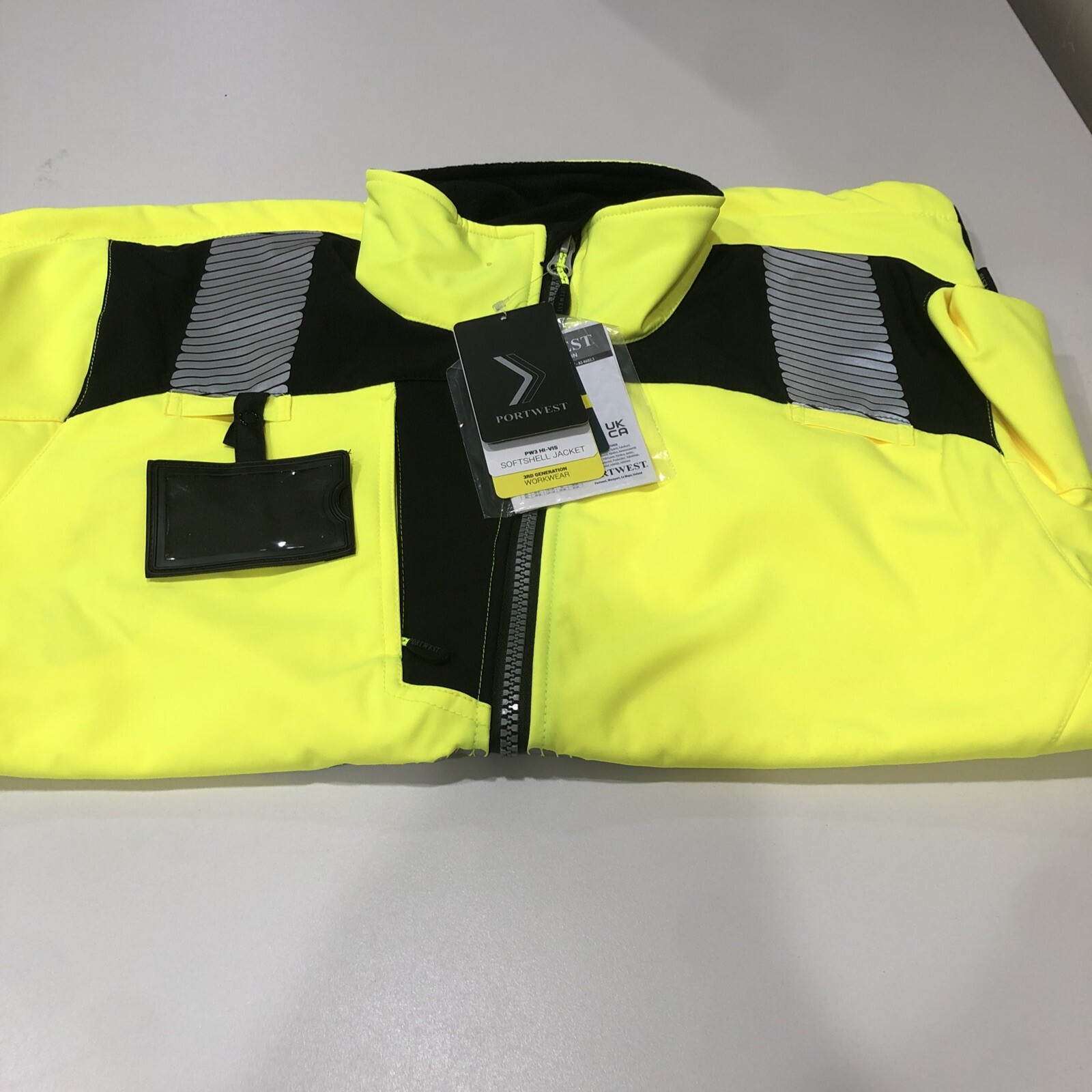 Portwest PW3 Hi-Vis Winter Jacket Work Yellow XL
