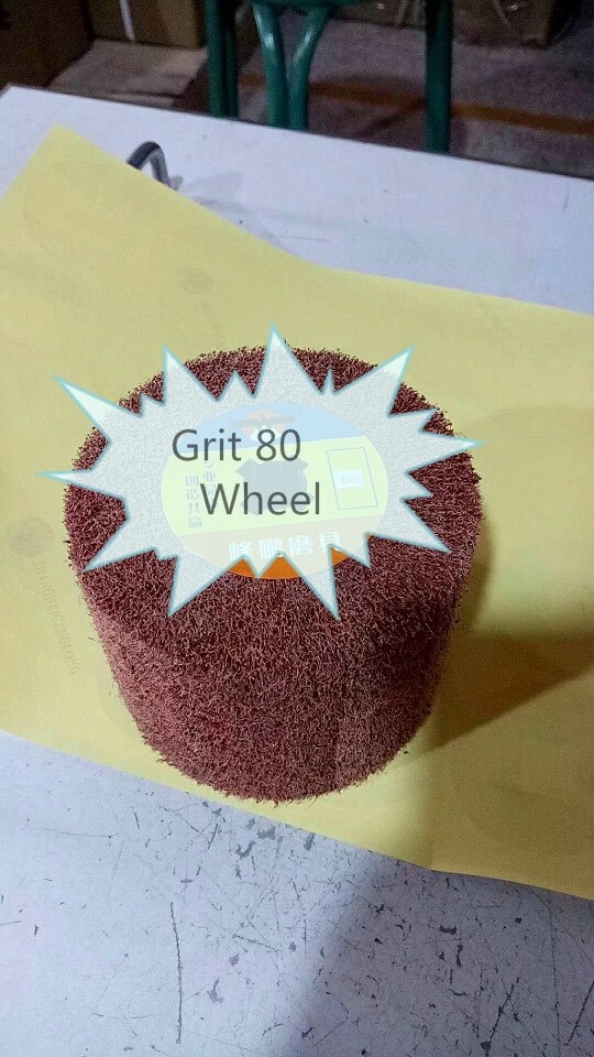 Non-woven Wire Drawing Wheel Abrasive Drum Burnishing Polishing Tool 40-600 Grit