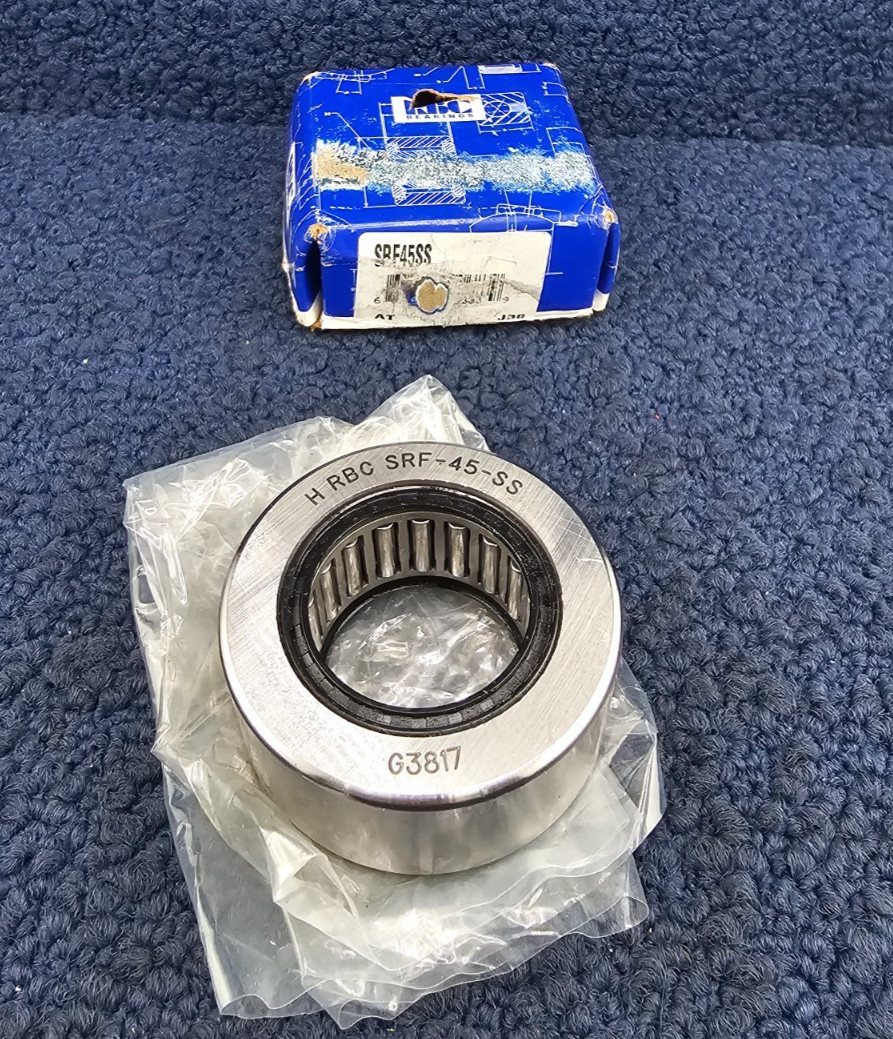 RBC Bearings SRF45SS: Caged Needle Roller Bearing 1.25″ Bore Dia, 2.25″ OD
