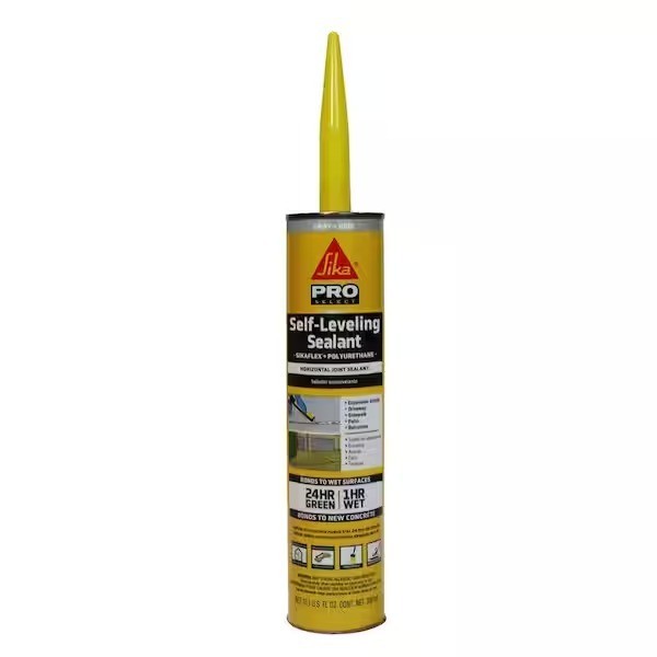 SIKA Sikaflex Self-Leveling Sealant Gray Polyurethane Fast Cure Concrete Crack