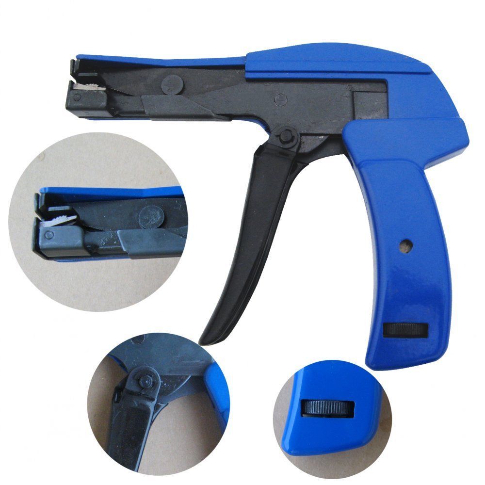 Fasten Auto Tensioning Zip Tie & Cut off Gun Hand Tool for Nylon Cable Tension