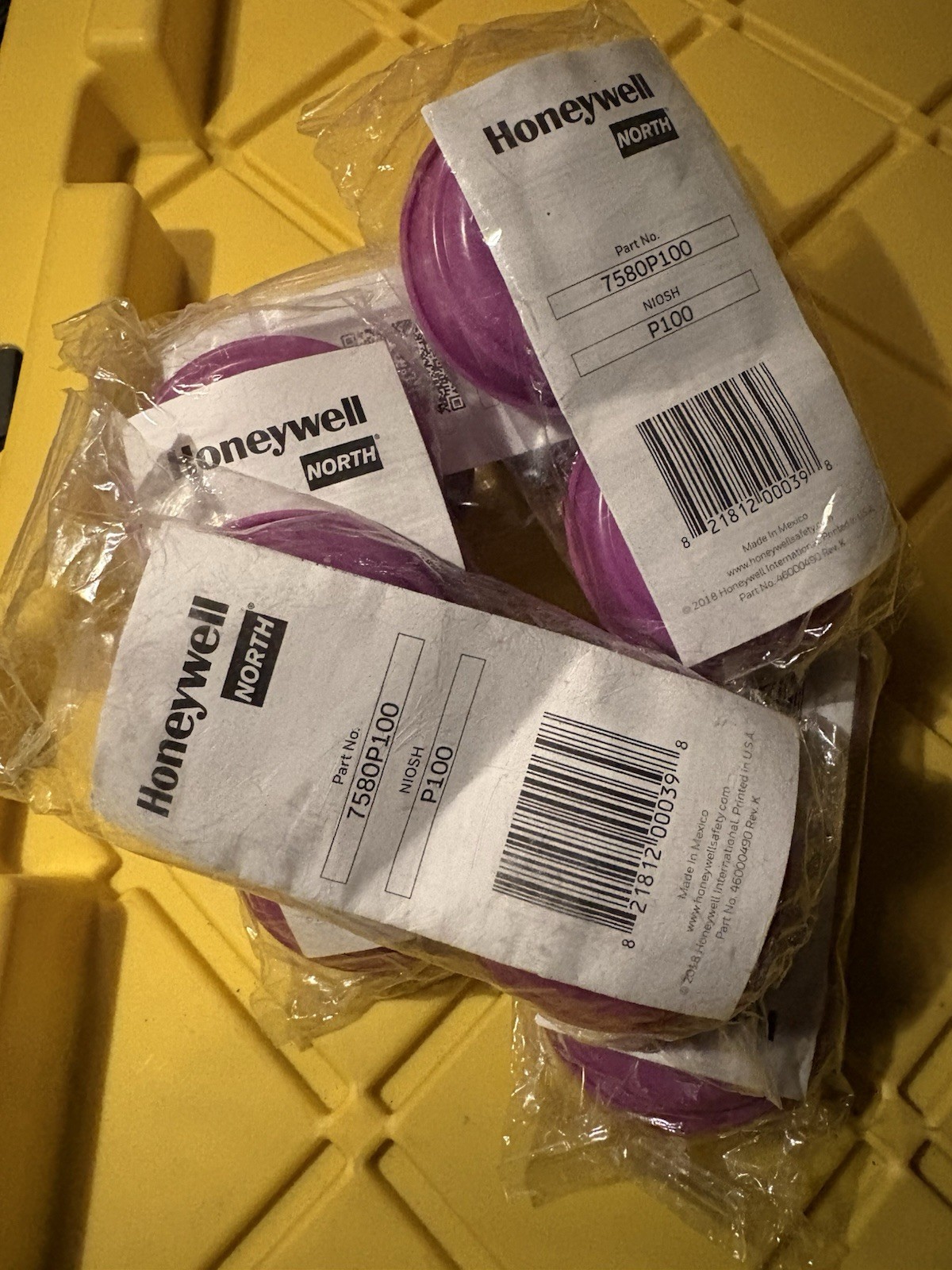 Honeywell North 7580P100 P100 – Respirator Cartridges LOT OF 5 Packs (10 Total)