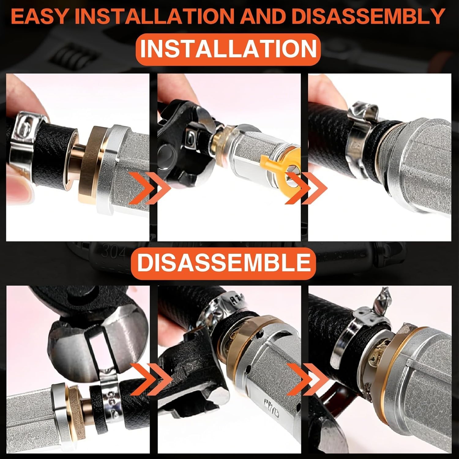 560 Pcs Single Ear Hose Clamp Kit With Pliers 22 Sizes 304 Stainless Steel