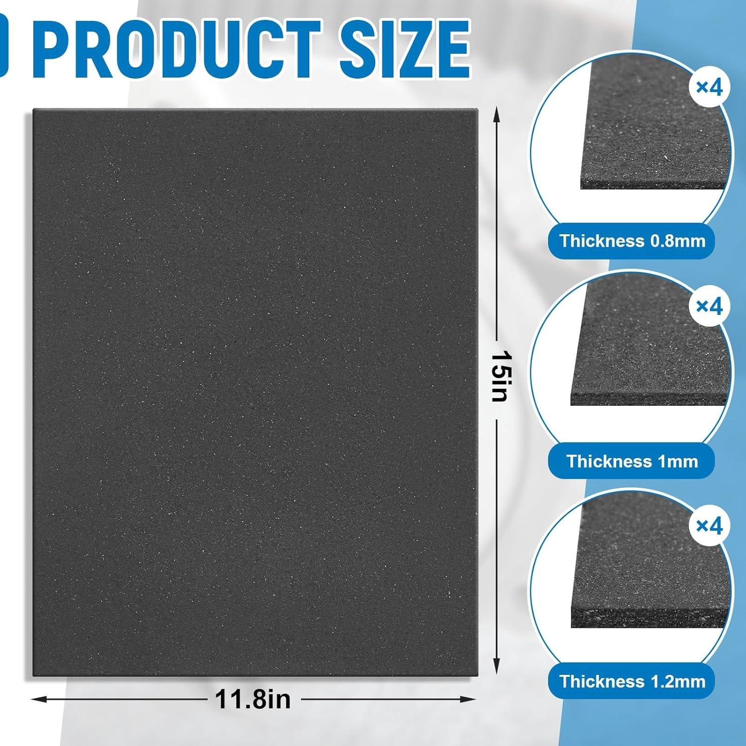 12 Pcs High Temp Gasket Material Sheets 3 Thickness DIY Engine Seal Kit