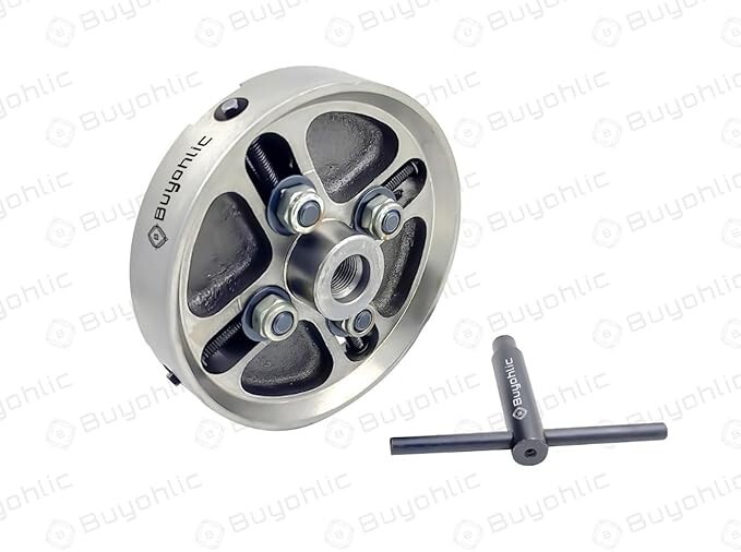 wood chuck 4-Jaws x 6 Inches 3/4-16 with Independently Adjustable/Reversible Jaw