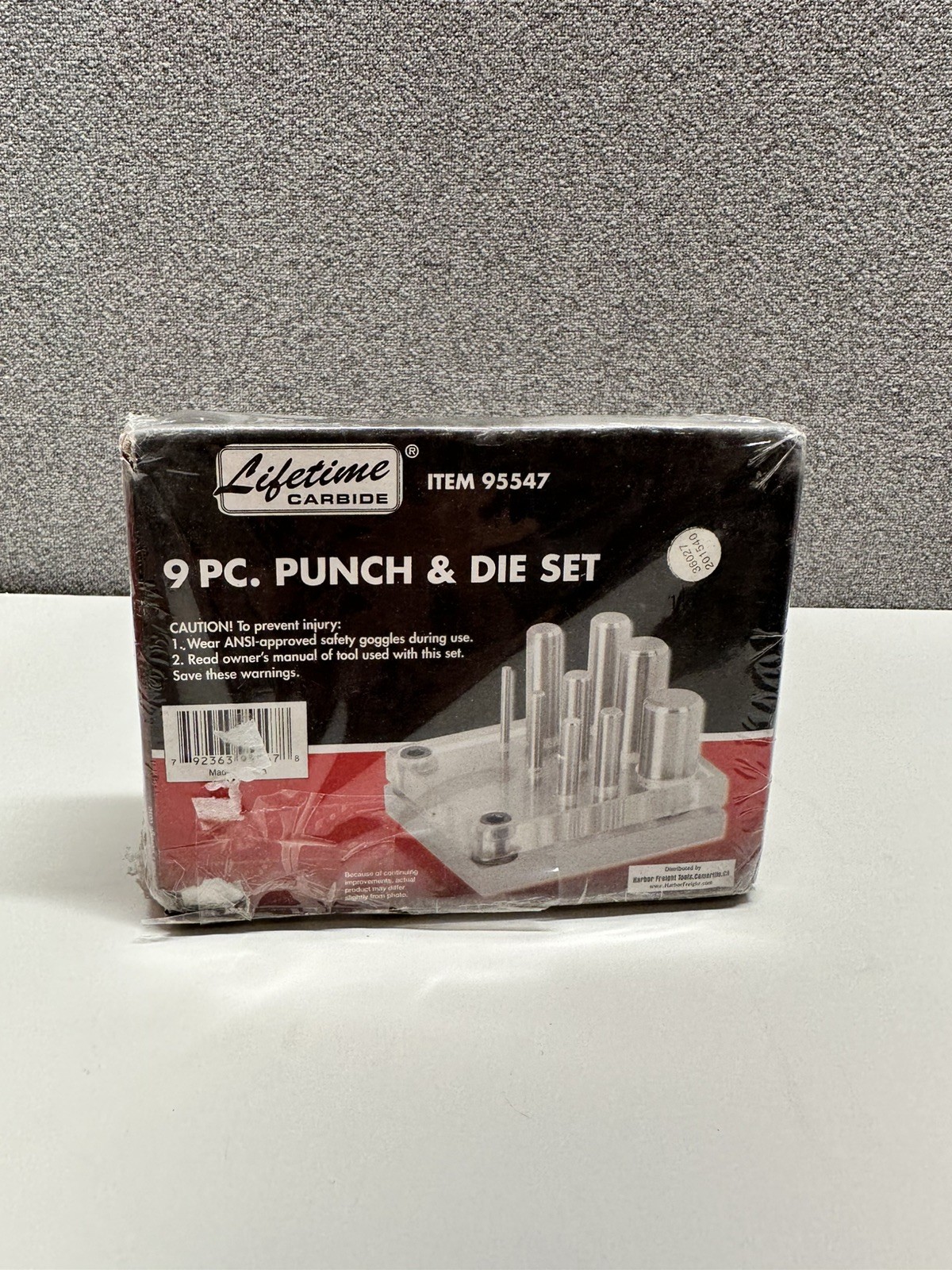 LIFETIME CARBIDE 9 Piece Hardened Alloy Steel Punch and Die Set #95547 New