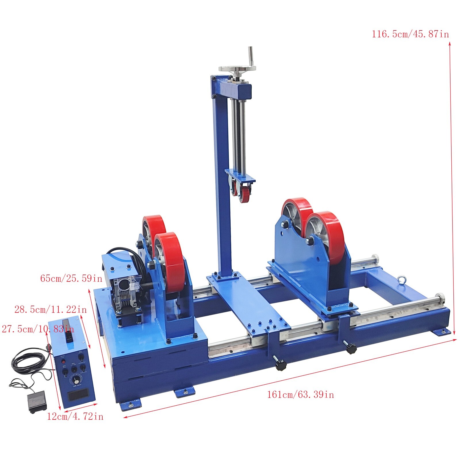 2T Welding Tank Turning Rolls Digital Display Welding Turning Roller Positioner