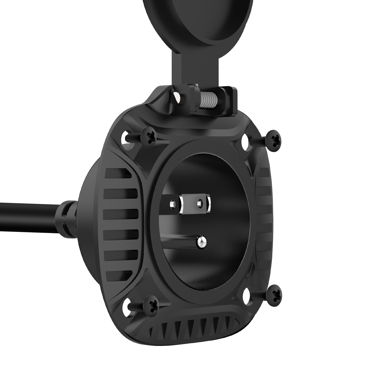 15 Amp 125V AC Power Inlet Port Plug Integrated 20″ Cord For Boat Trucks Trailer