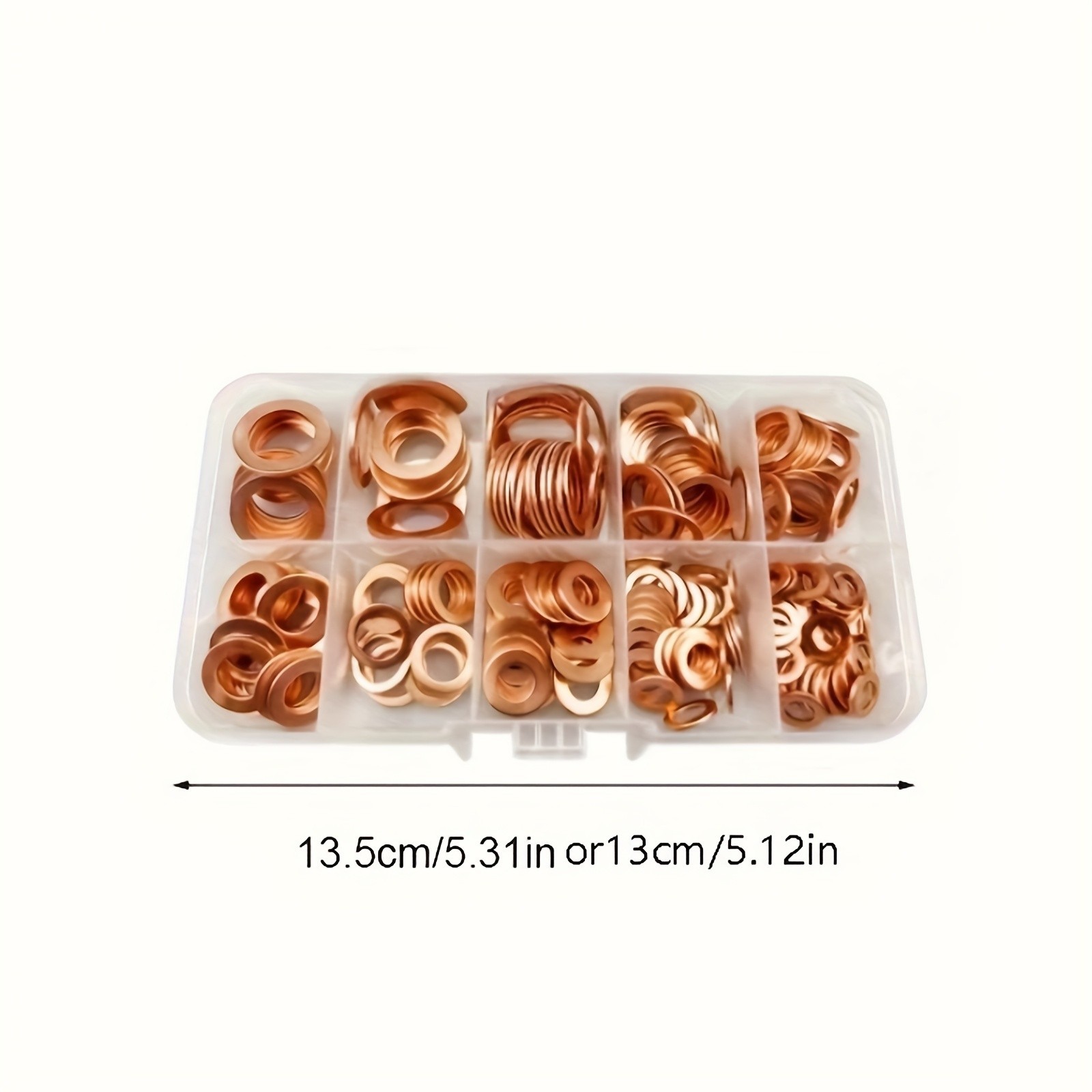 Copper Washer Assortment Kit – Multiple Sizes for Automotive & Mechanical Sealin