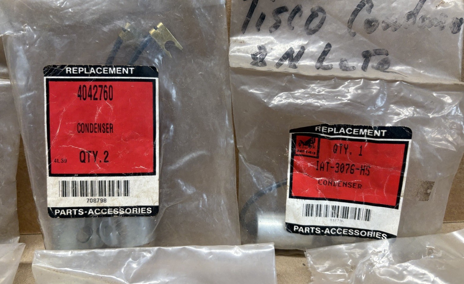 TISCO Point Set Condenser Mixed Lot Tractor Parts NOS OEM Wholesale Lot 71455C91