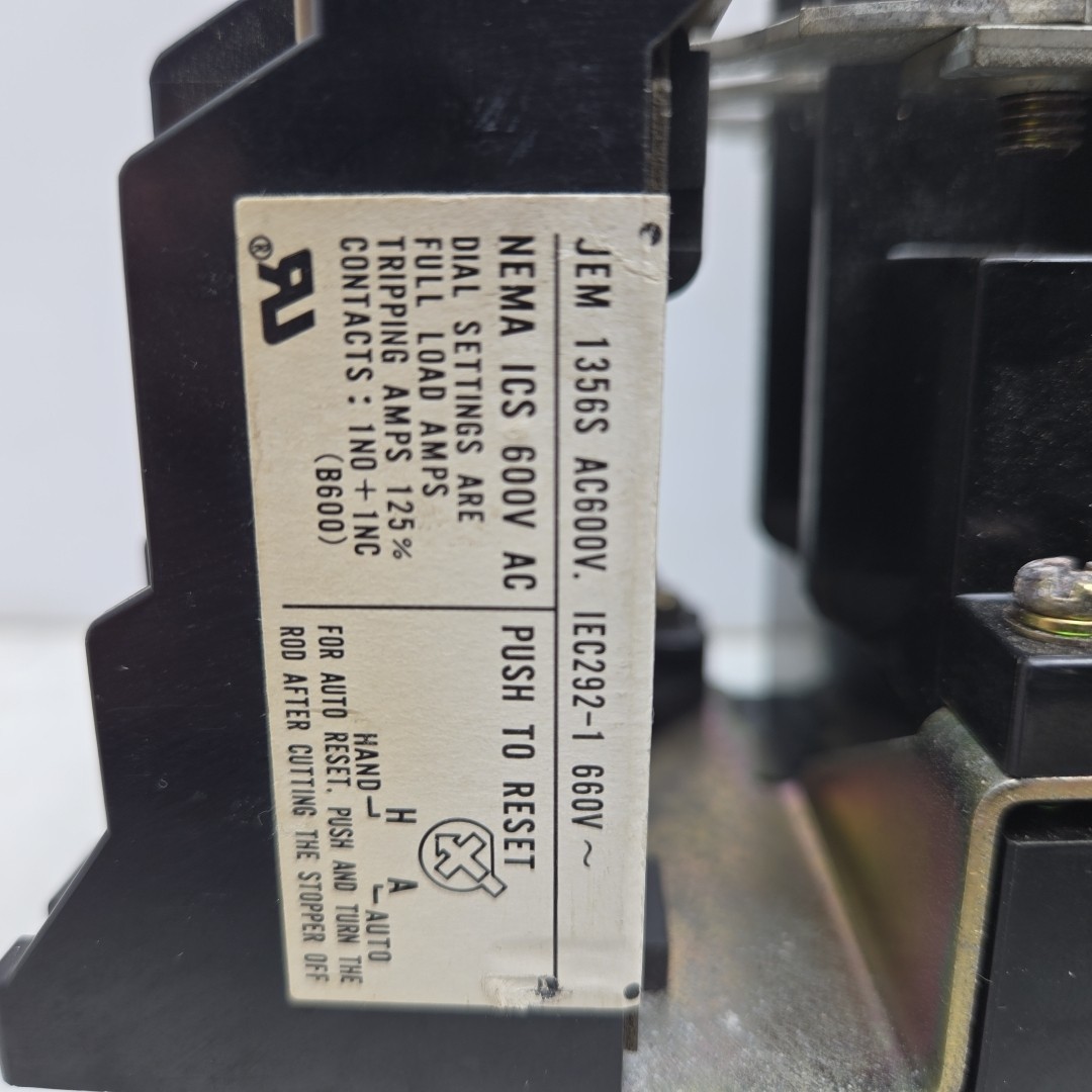 Mitsubishi S-K95 Magnetic Contactor 3 Pole w/ TH-K60TAKP Overload Relay Damage