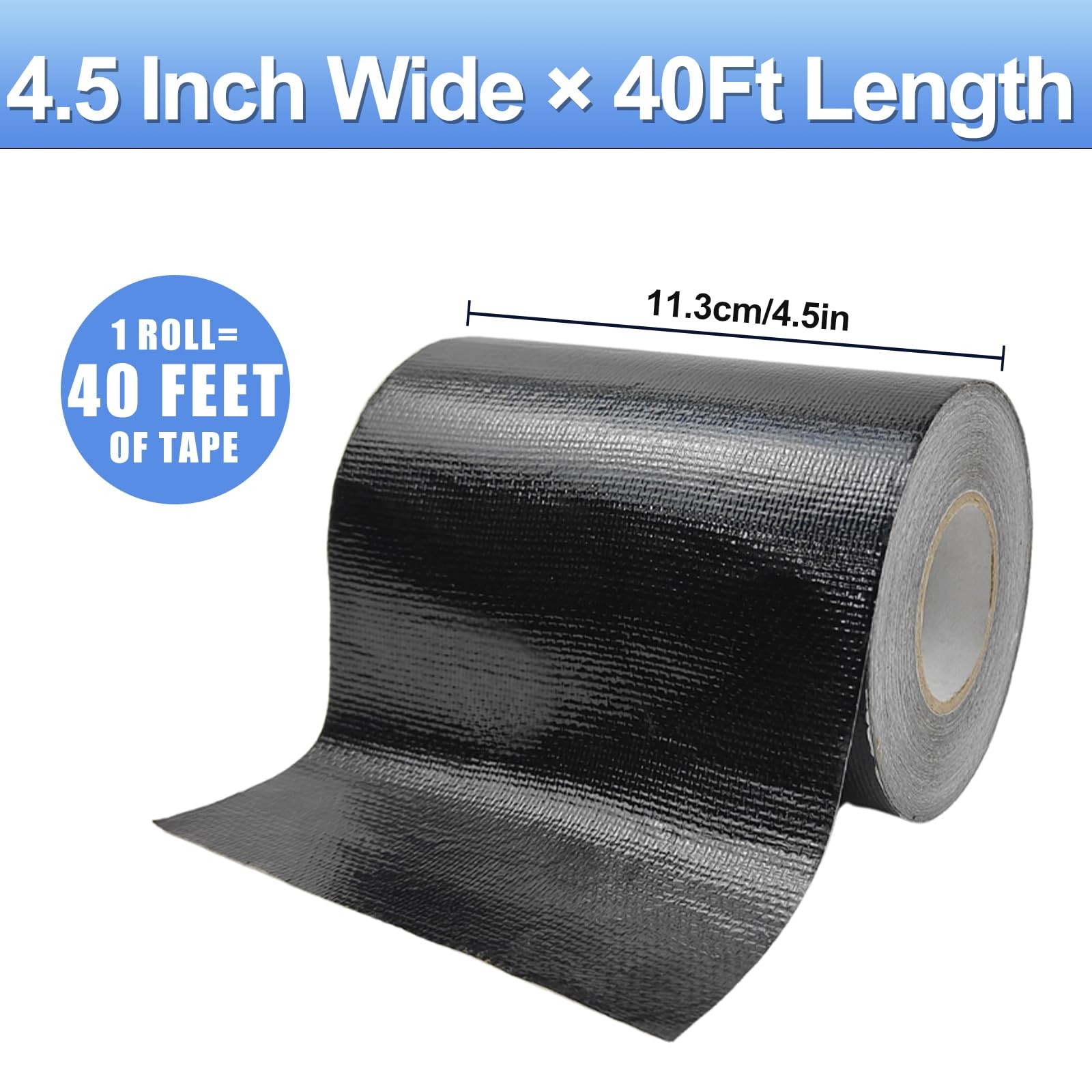4.5Inch Ã— 40FT RV Awning Repair Tape with Scissors, Outdoor Heavy Duty Repair