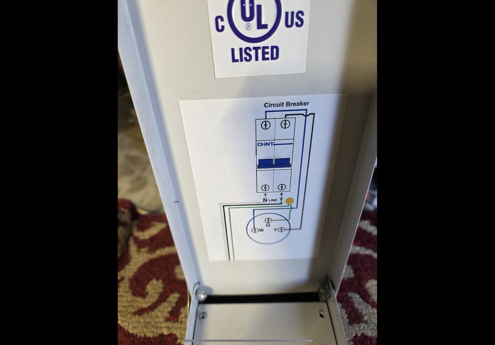 CHNT UL Listed Metal Enclosure Box 32A 2-Pole NEMA 10-30R 201-250V