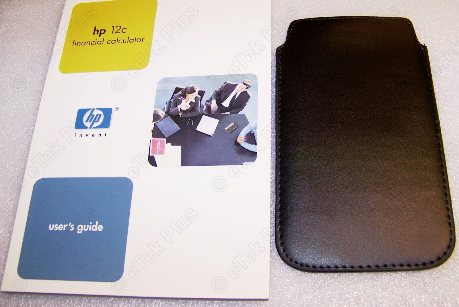 1x Manual Guide for HP12C (HP 12C) Financial Calculator + Soft BLACK Pouch – USA