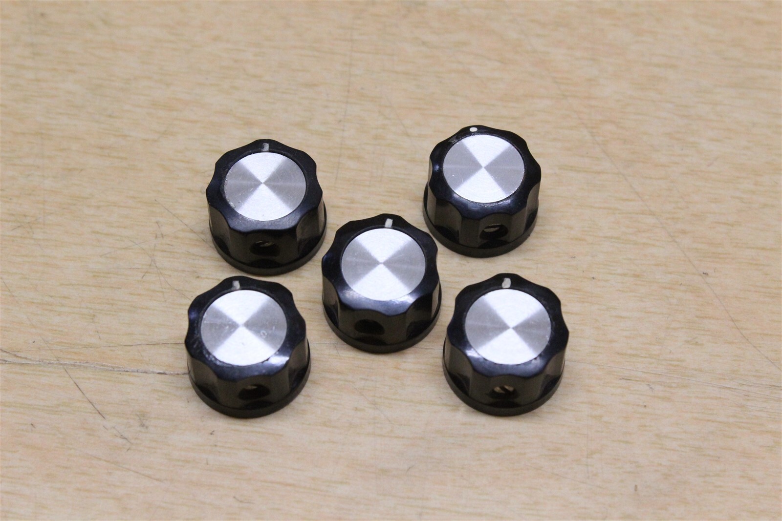 NEW Unknown Brand Skirted Black Knobs S-645 lot of 5 *FREE SHIPPING*