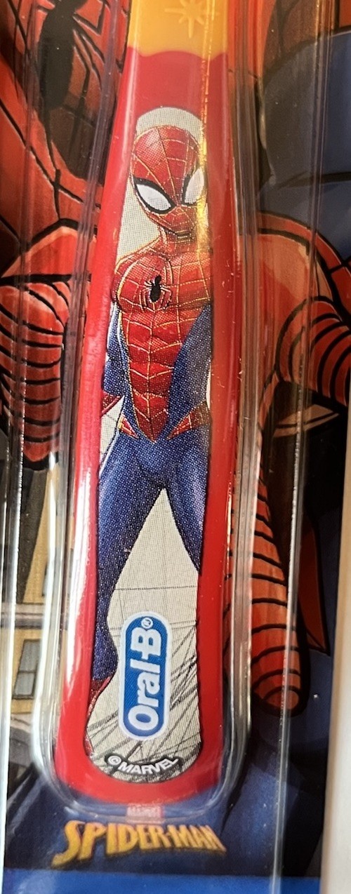 Oral-B Crest Kid’s Toothbrush 3+, Spiderman graphics, Compact, soft 4 Pk marvel