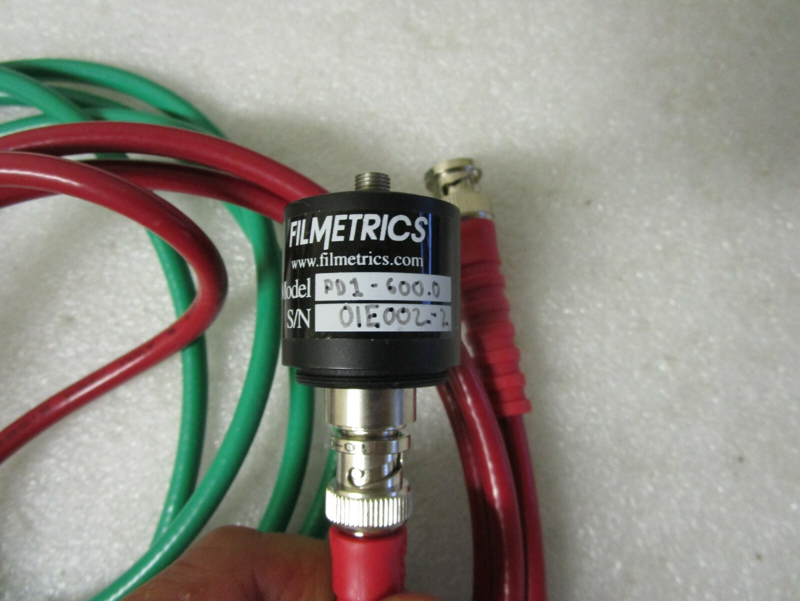 Qty (2) Filmetrics Cables with Device PD1-600.0 – Red Green + (2) Cables