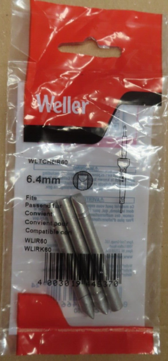 3 Weller 1/4″ Chisel Replacement Tips Lead Free FREE SHIPPING!