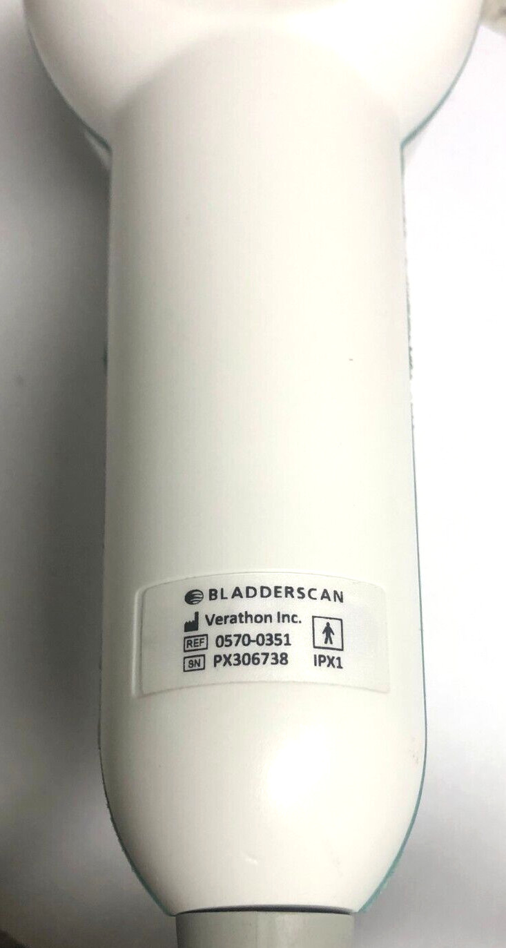 Verathon Bladder Scan Scanner BVI 9400 Ultrasound Probe Battery Dock 0570-0190