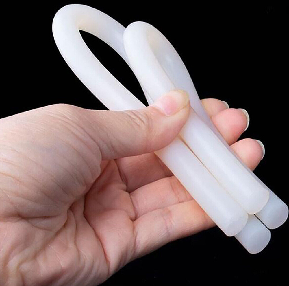 Solid Silicone Cord Bar Strip Dia 1mm-25mm White Rubber Seal Insulation Door