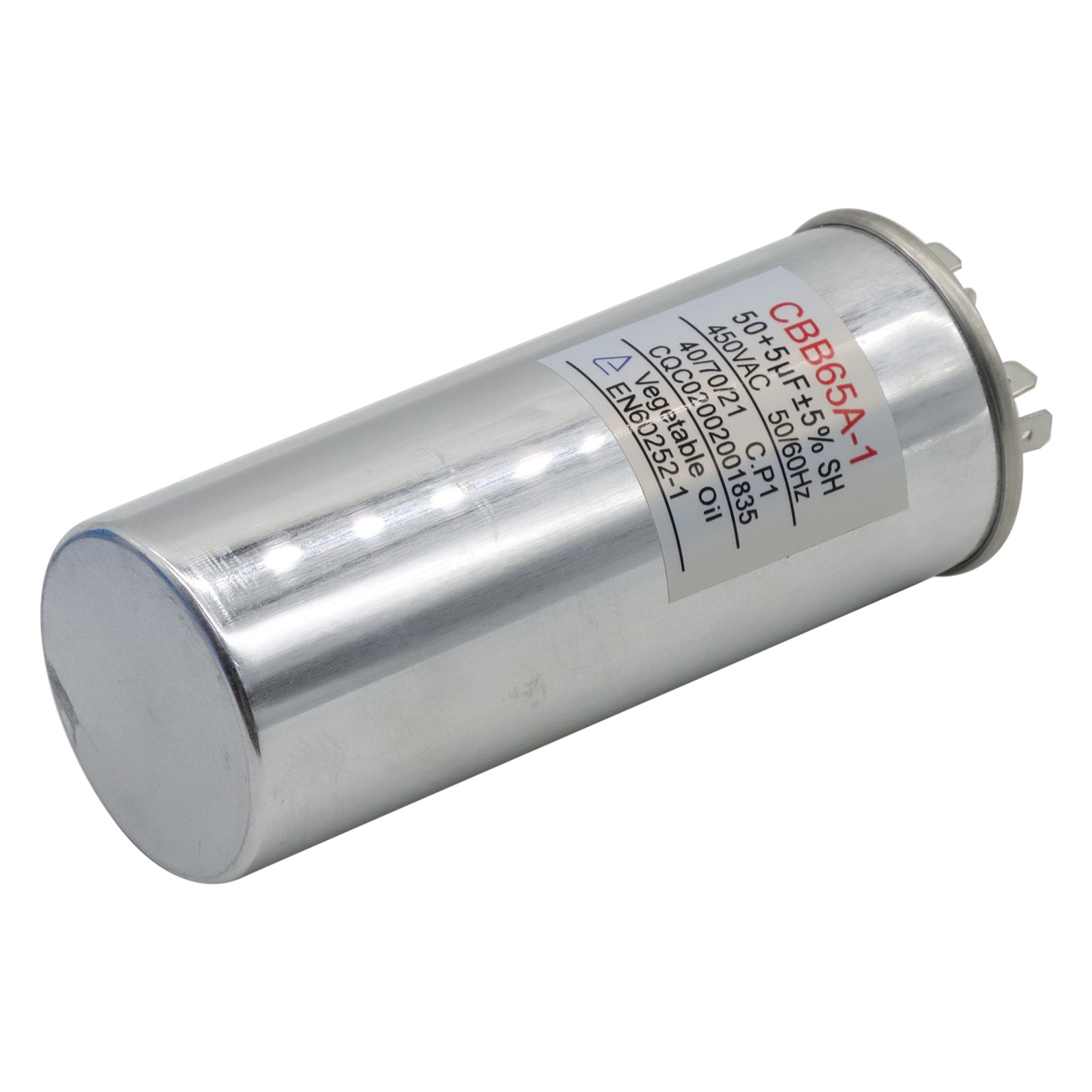 50+5 50/5 uF High Quality Dual Run Capacitor 370-440V 370V 440V VAC CBB65-R (6x)
