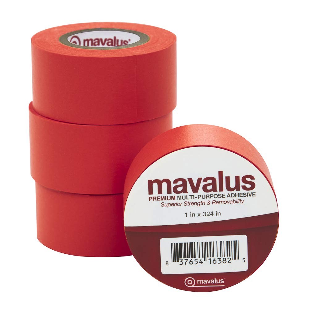 Mavalus Tape 1″ Wide X 324″ 4-Pack – Red