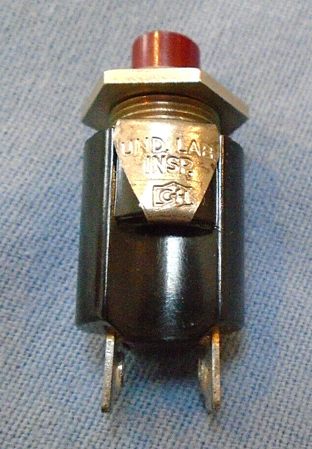 Normally Open SPST Red top Momentary Push Button Switch from Cutler-Hammer