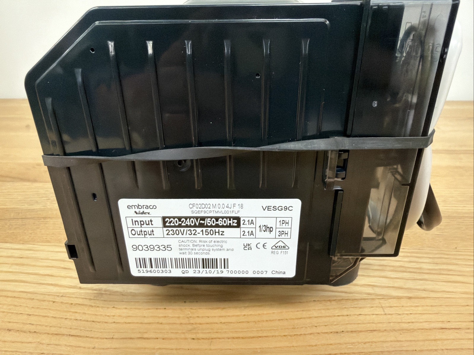 Embraco Compressor VESG9C, 2.1AMP, 220-240V Input, 230V Output