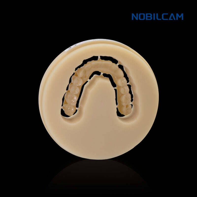 NOBILCAM PMMA Monolayer Disc Acrylic CAD/CAM Block for Temporary Crown Bridge
