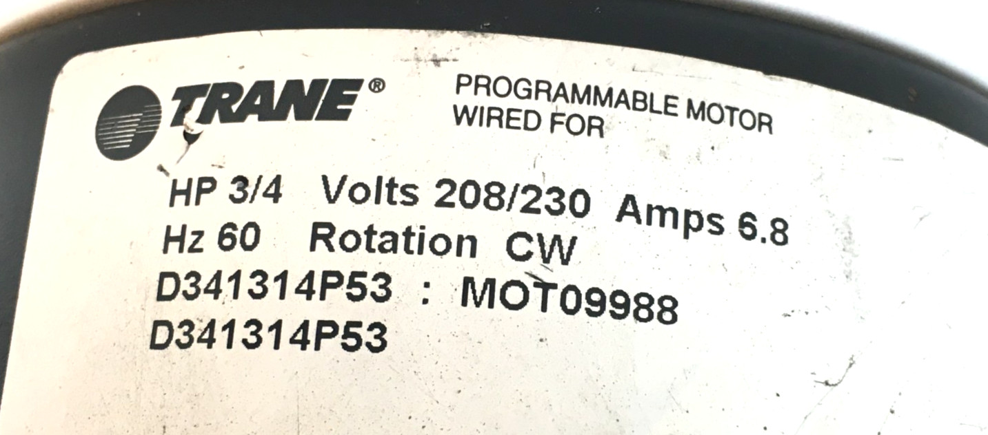 GE DG02 Module Only D341314P53 3/4HP 208/230V CW LE used #Z956