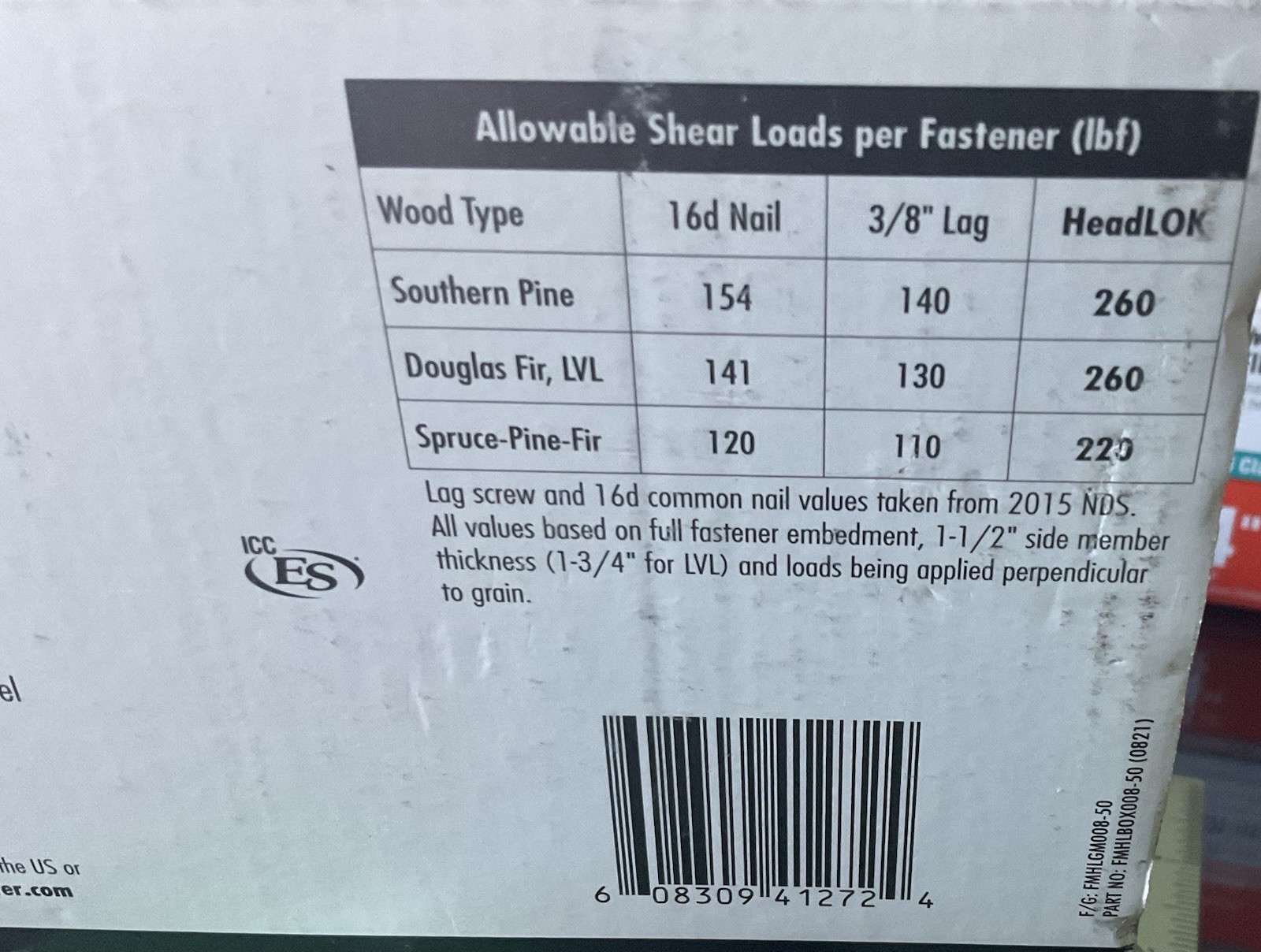 FastenMaster HeadLOK 8 in Structural Wood Screw (29 Screws)