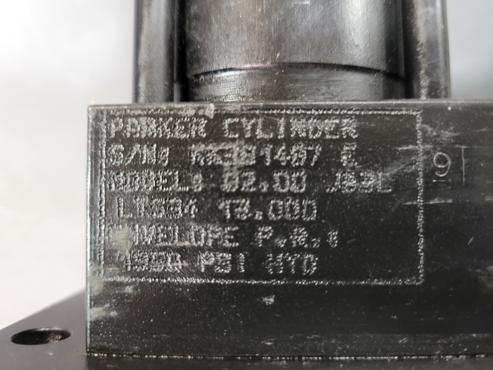 PARKER 02.00 JB3LLTS34 13.000 HYDRAULIC CYLINDER, SERIES 3L, 0921D