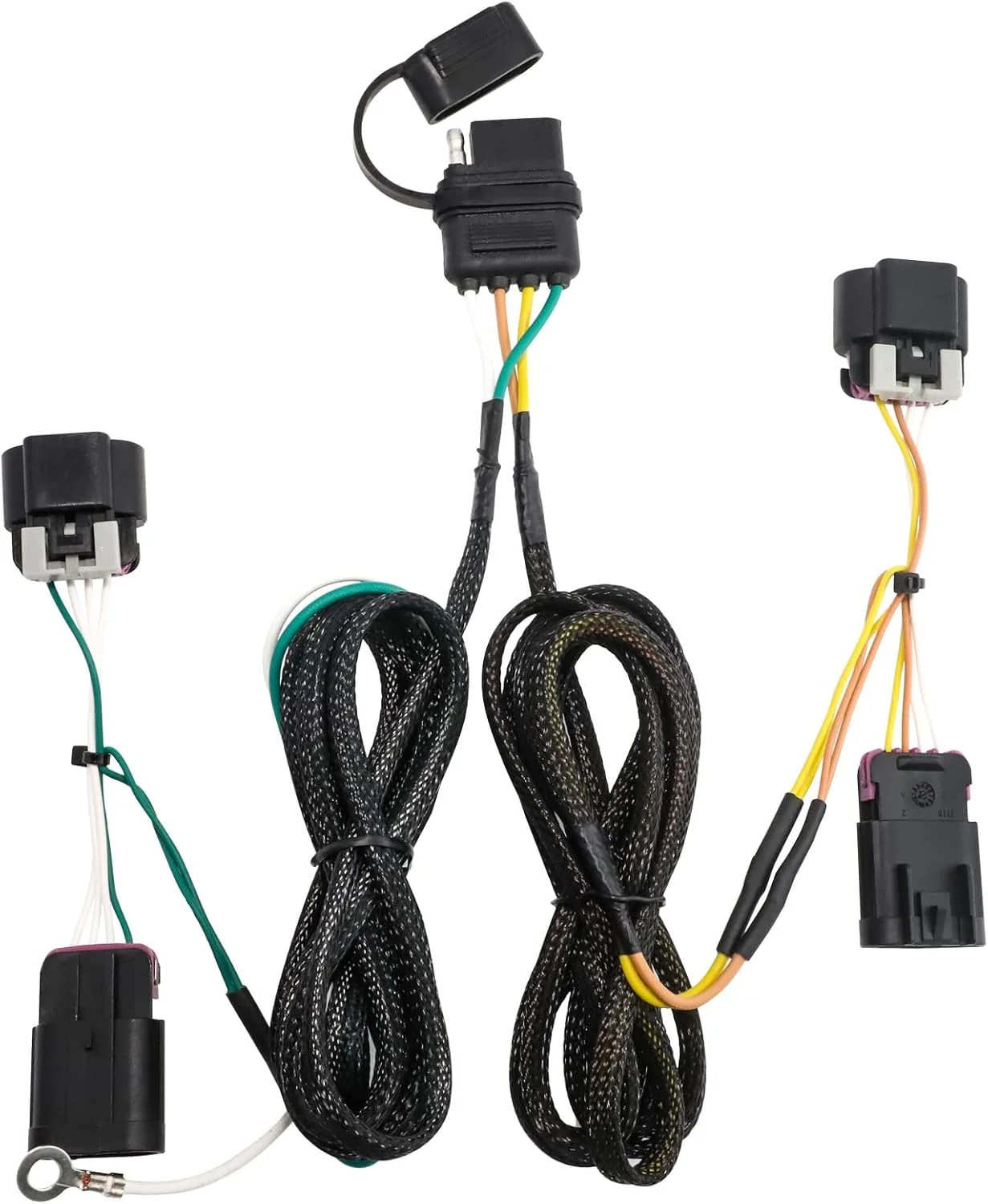 MECMO 4 Pin Trailer Wiring Harness for Chevrolet Equinox/GMC Terrain 2010-2017,