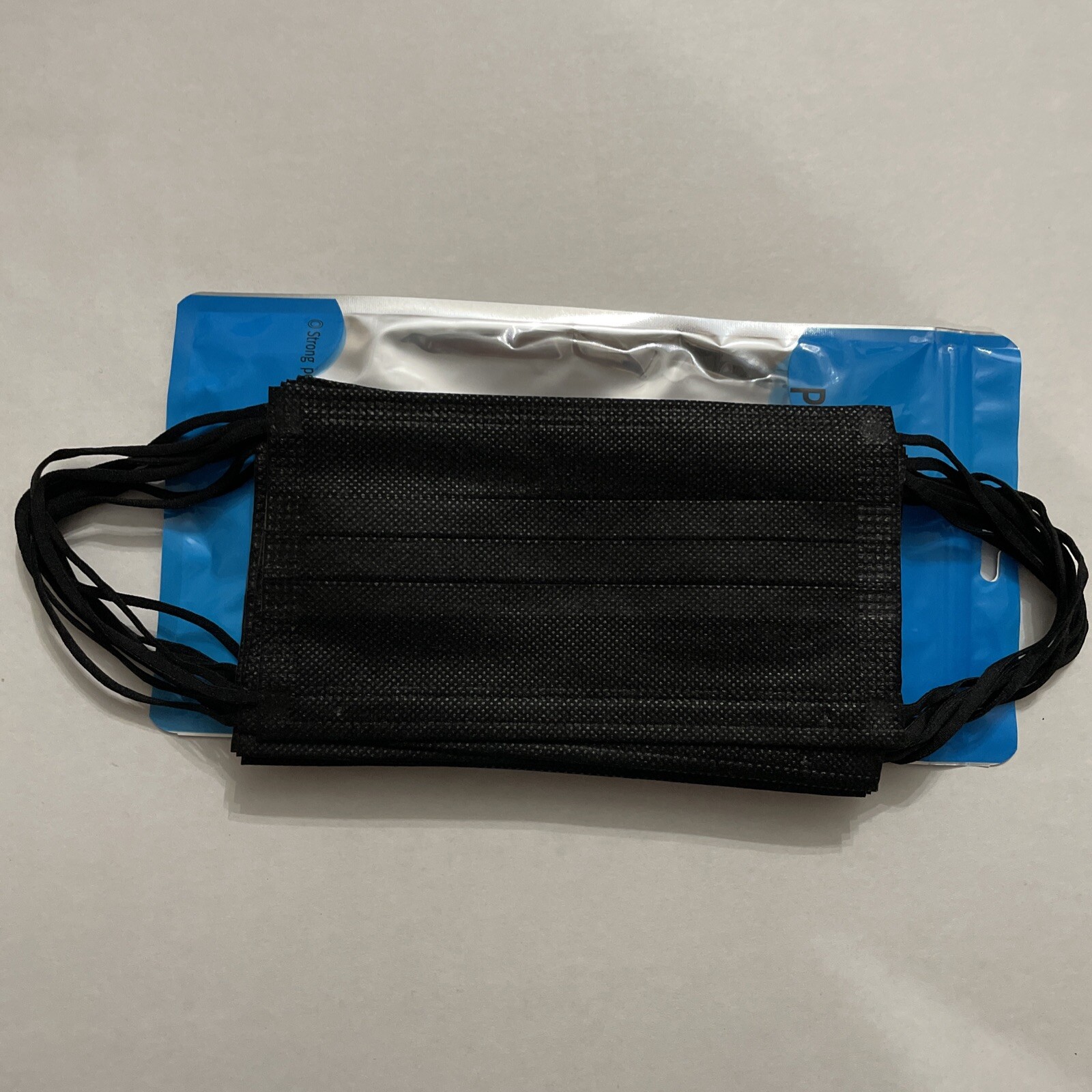 10 PCS Disposable Face Mask Non Medical Surgical 3 Ply Ear loop Black Masks