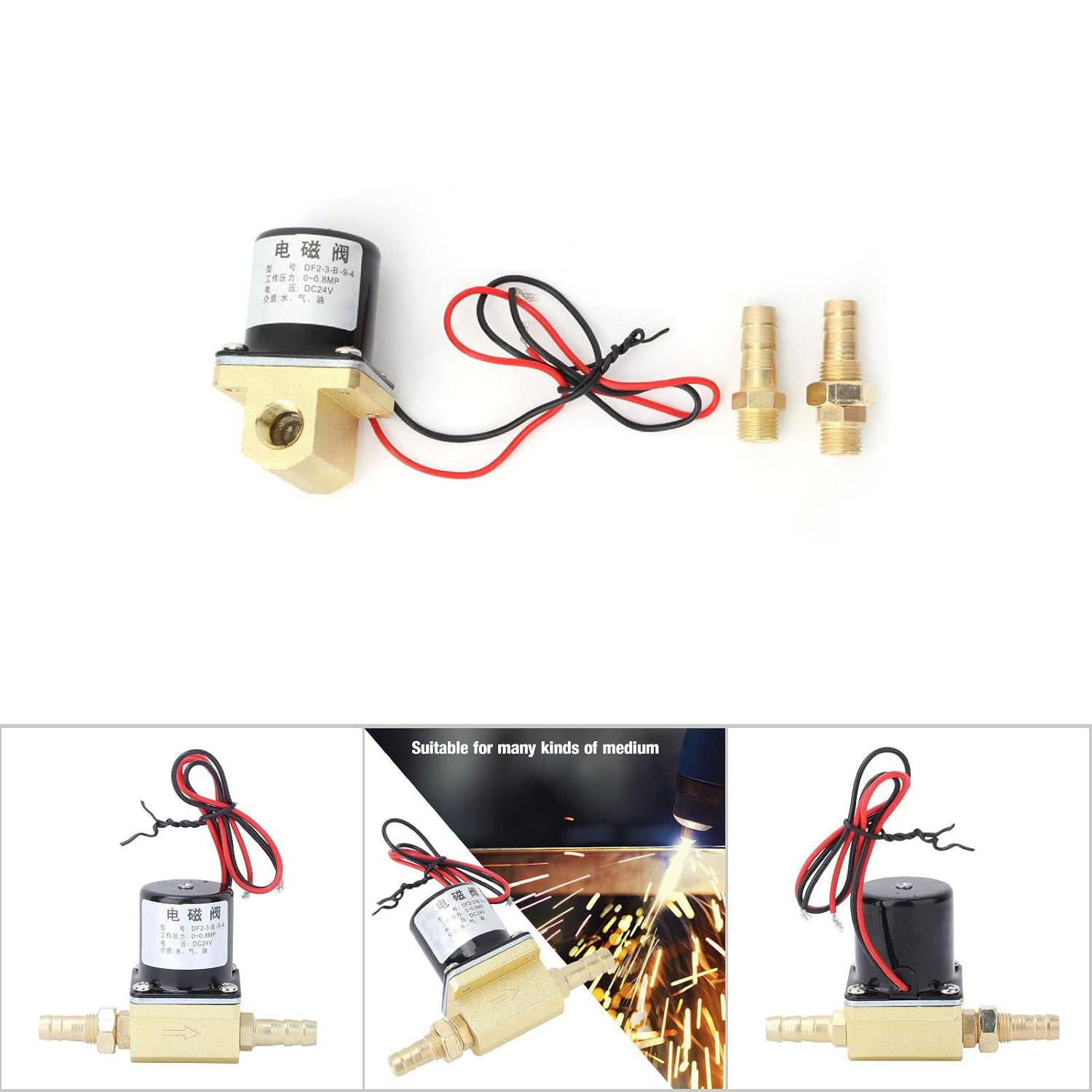 Electric Welding Machine Valve, 0~0.8Mpa Welding Solenoid Valve Applicable to Ga