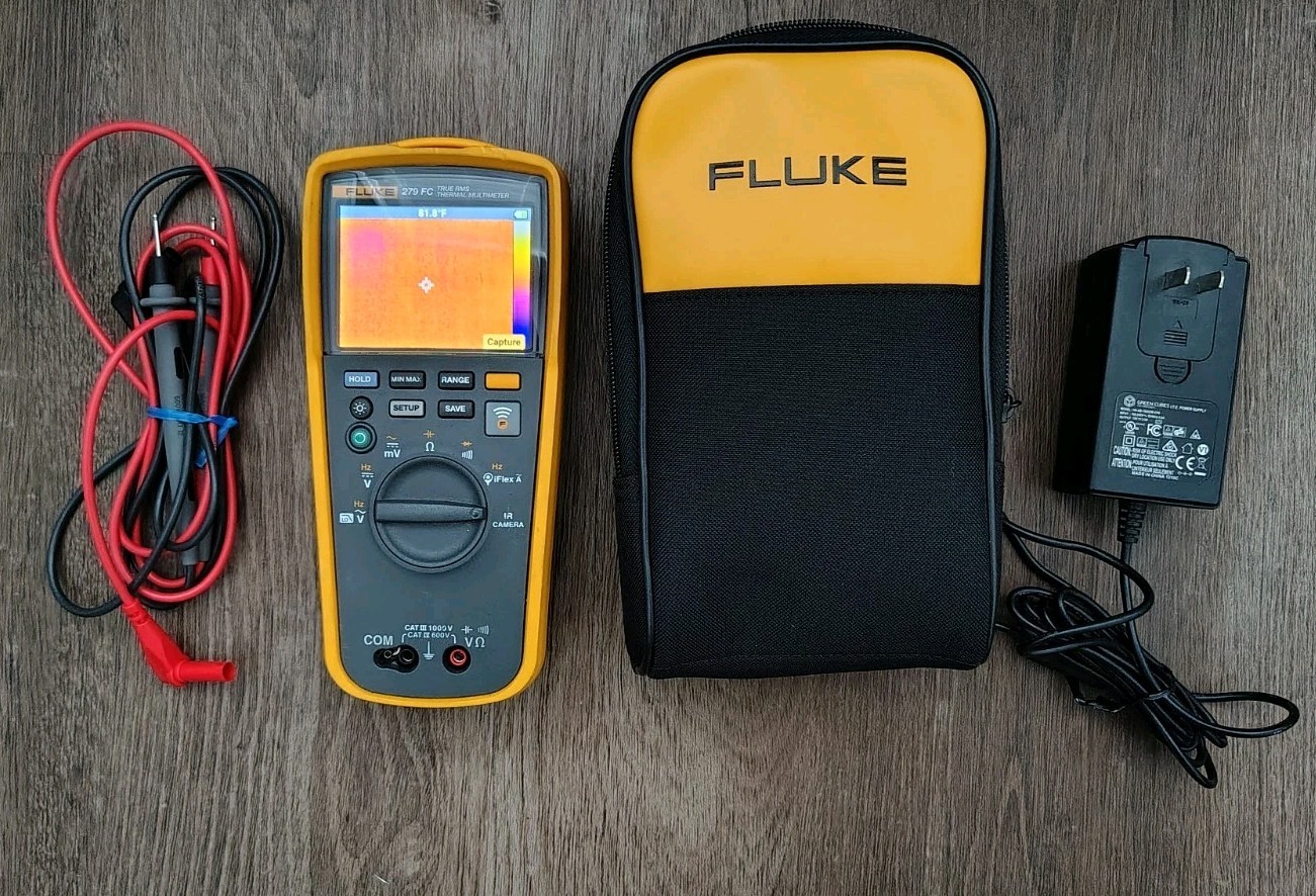 Fluke 279 FC Wireless TRMS Thermal Multimeter Lightly Used W Leads + Case