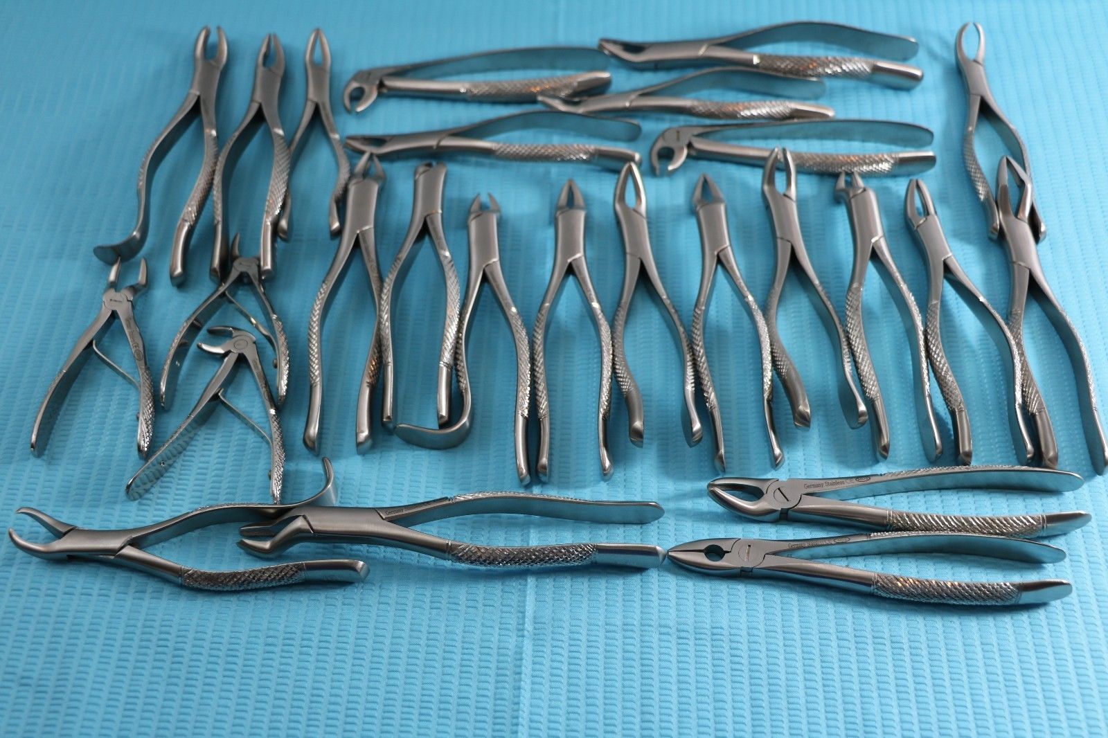 NEW GERMAN STAINLESS 10 EACH EXTRACTING FORCEPS EXTRACTION DENTAL INSTRUMENTS