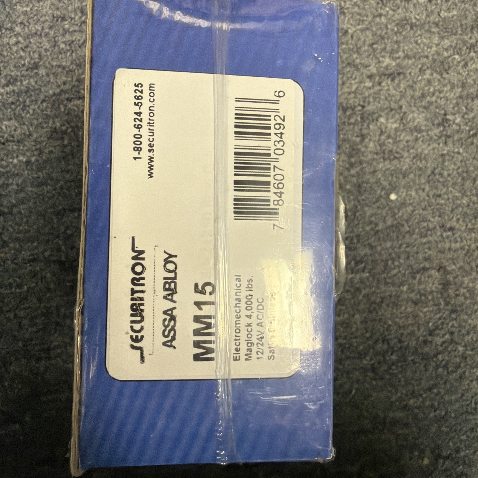 Securitron MM15 Magnetic Mechanical Lock 4,000 LBS