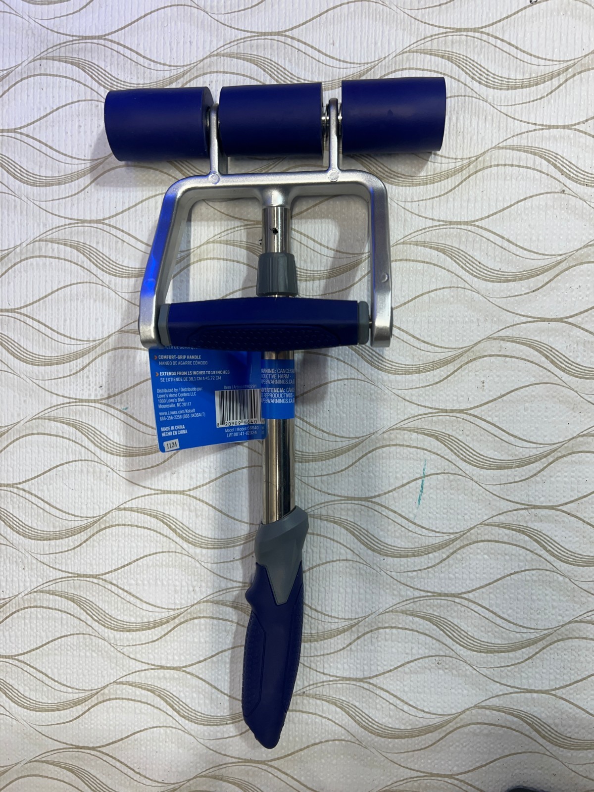 Kobalt Handle Roller 13″-18 1/4″ Extension Blue Silver Brand New
