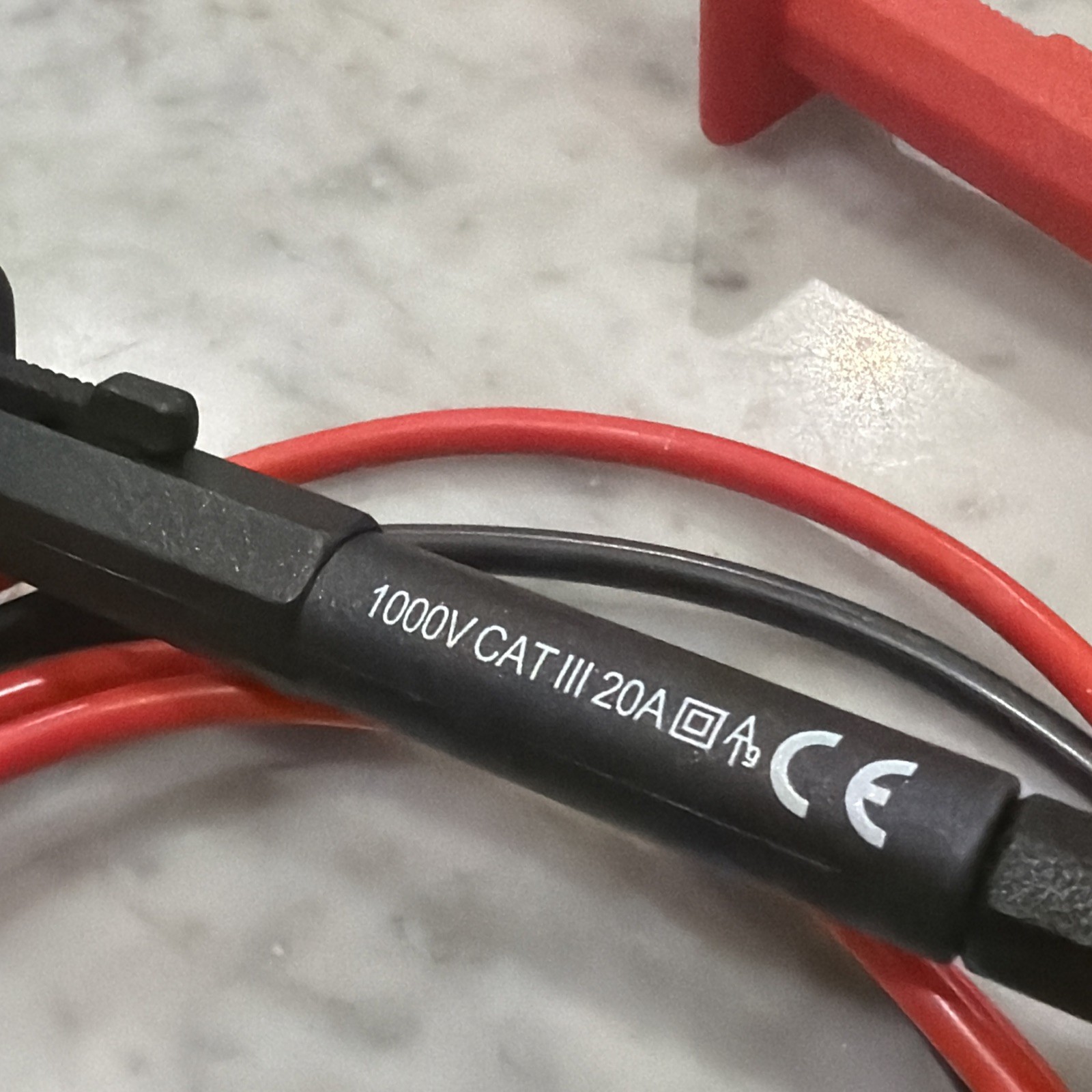 1000v cat iii 20A test Lead Set Hooks Red & Black