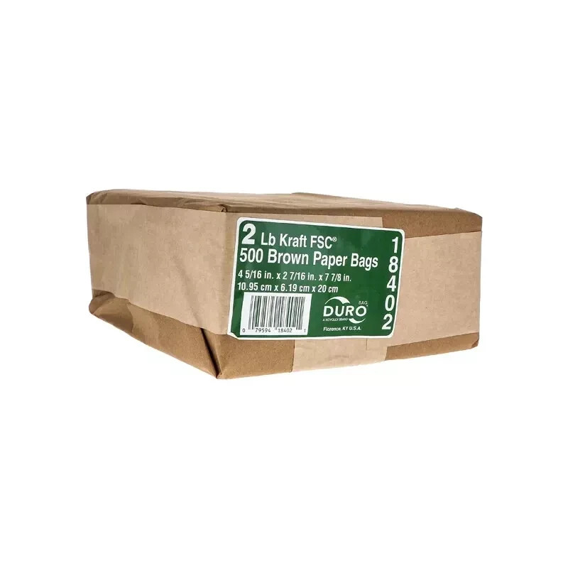 Duro Brown Paper Bag 2 Lb – 500 Count