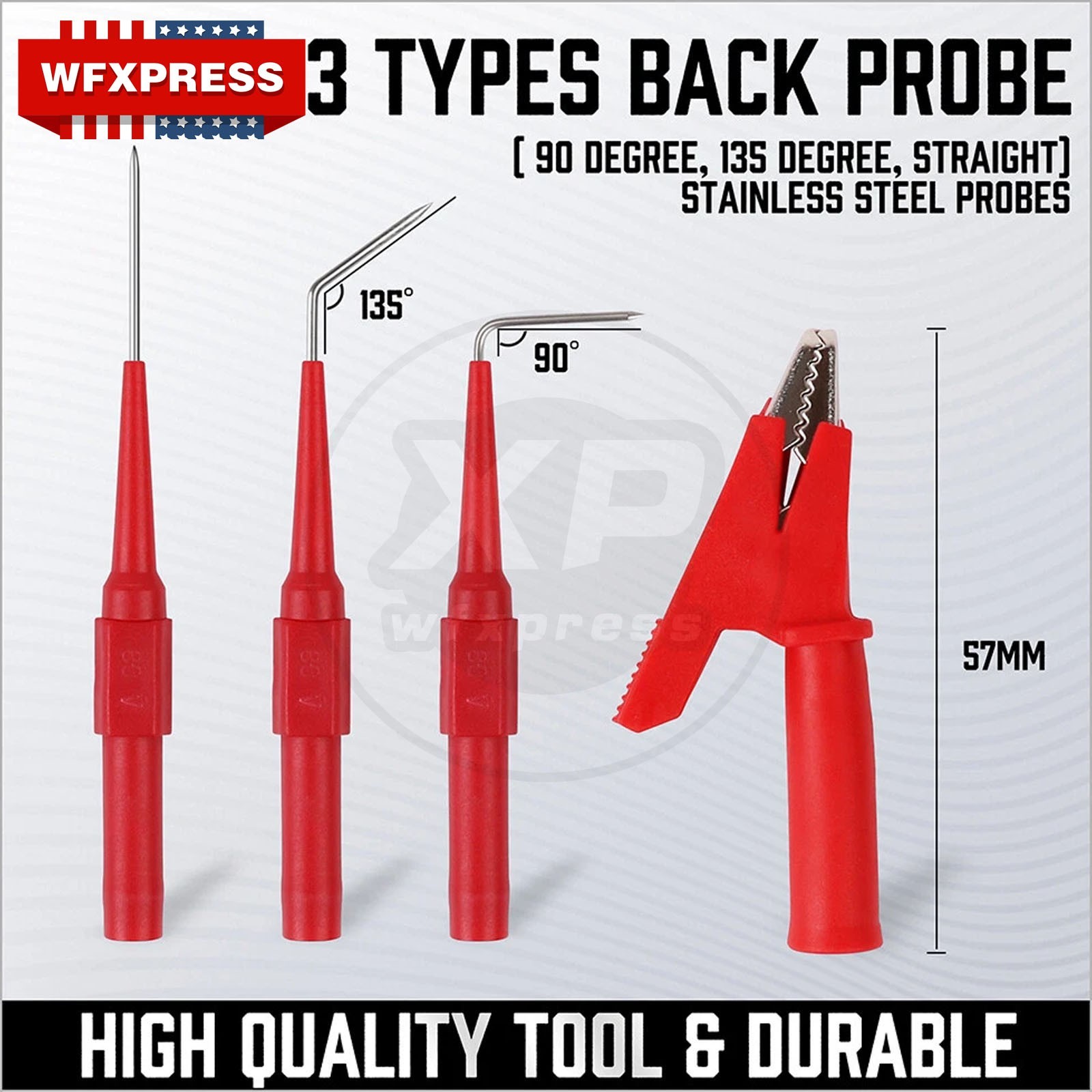 22Pcs Back Probe Kit Multimeter Test Leads Tool Identified Probe For Automotive
