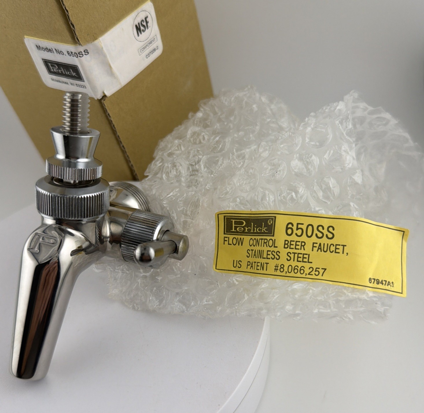 Perlick 650SS Flow Control Faucet – Stainless Steel