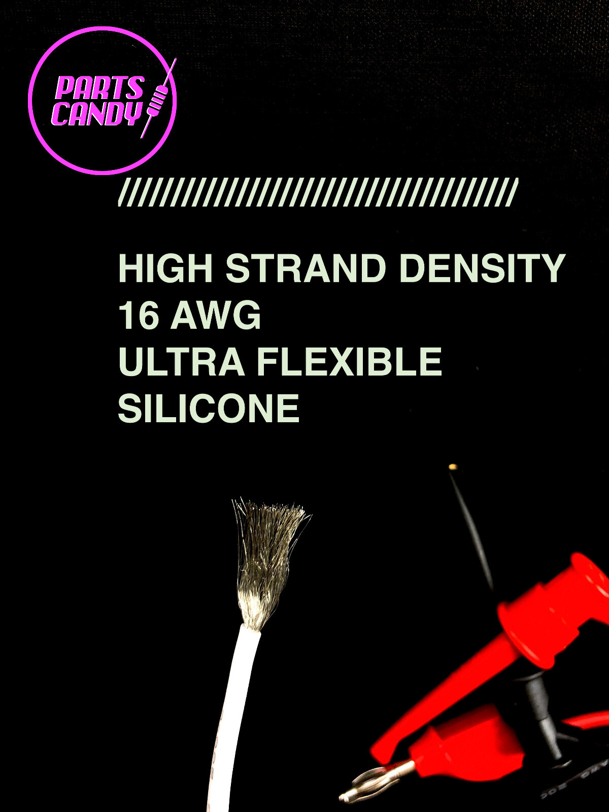 BEST TEST LEADS PERIOD Hand Made MINI ALLIGATOR CLIP with 16AWG Ultra Flex Cable