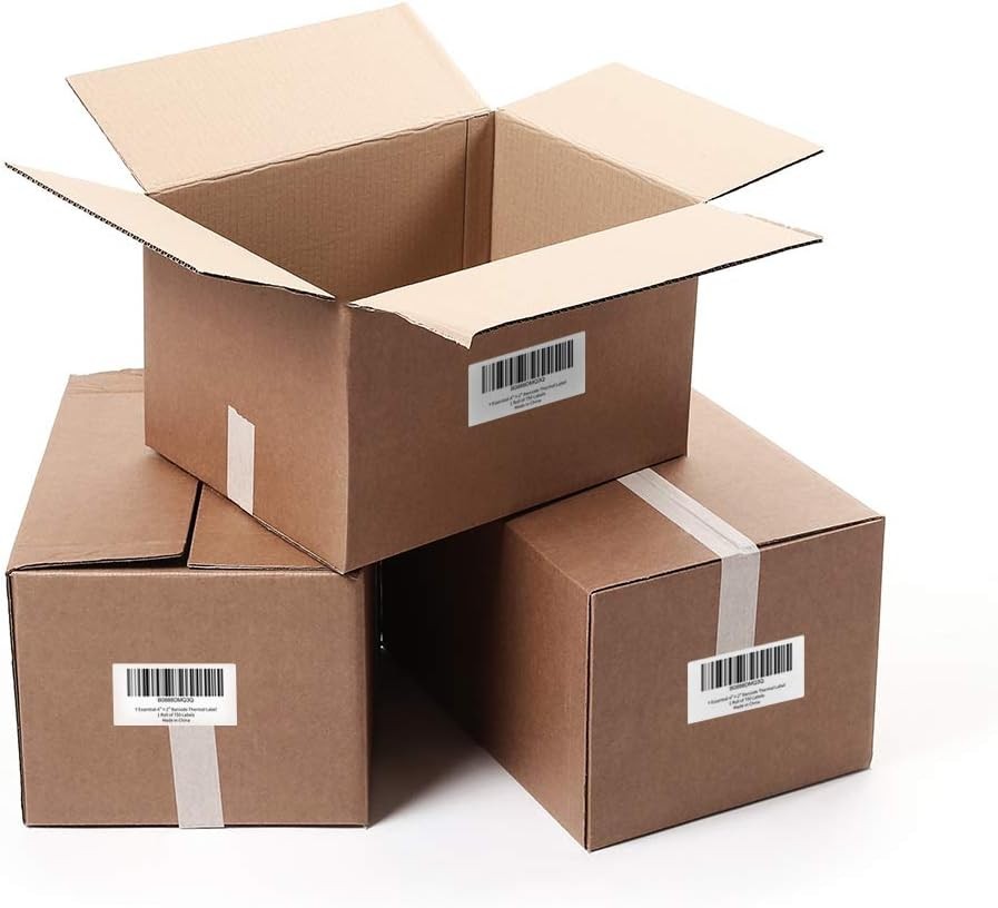 Self-Adhesive 4″x2″ Shipping Labels – 750 Count, BPA-Free for Quality Assurance