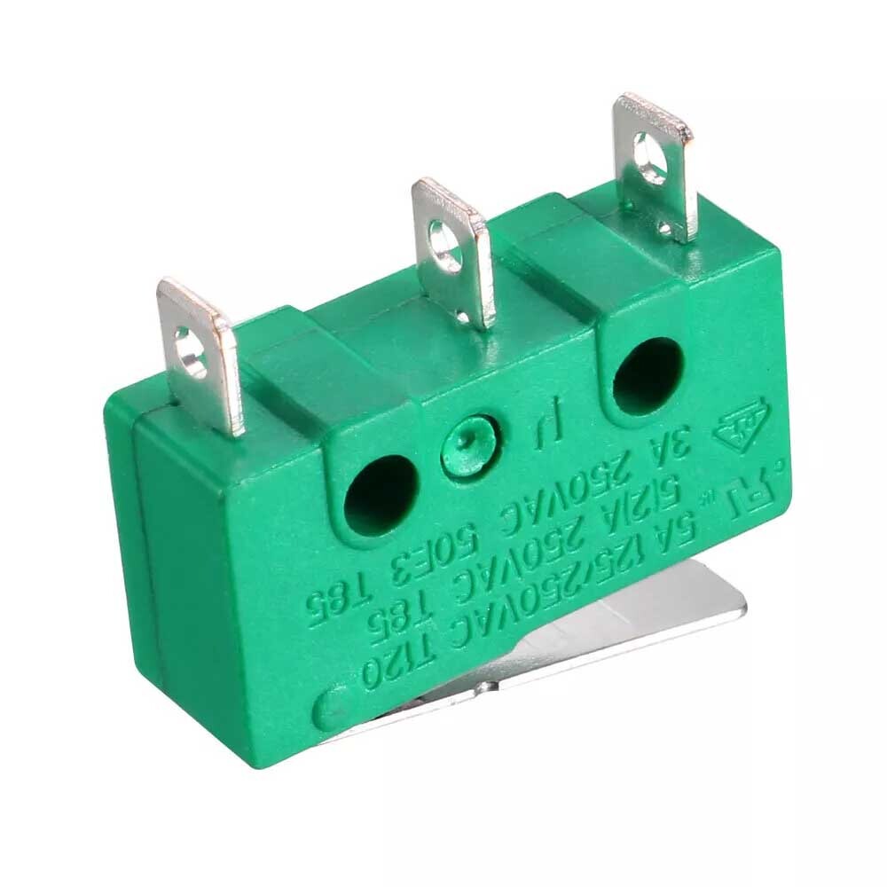 10pcs KW4-3Z-3 Micro Switch SPDT NO NC 3 Terminals Short Straight Lever Green