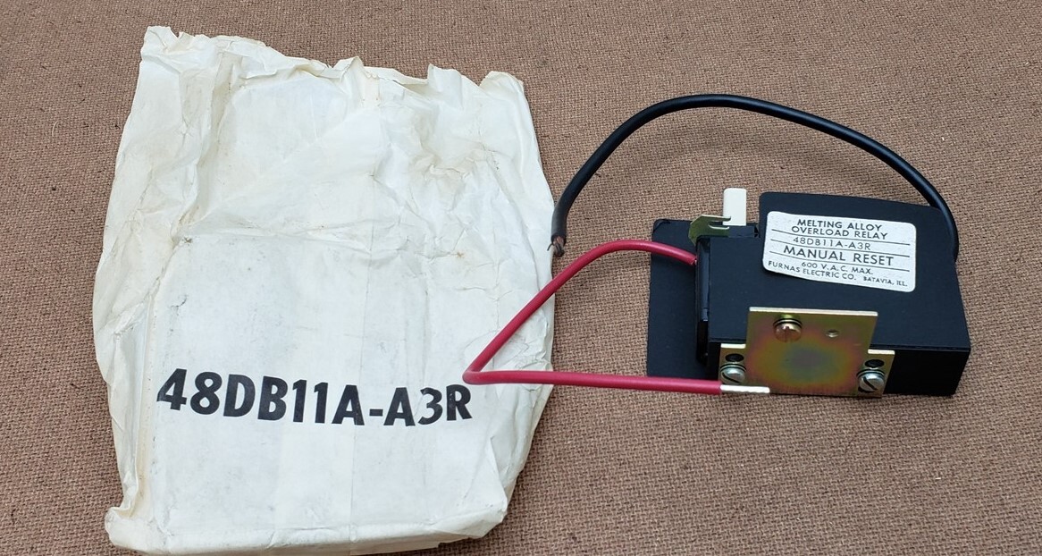 Lot of 3 Furnas 48DB11A-A3R Melting Alloy Overload Relay 25 Amp 1 Pole New OS