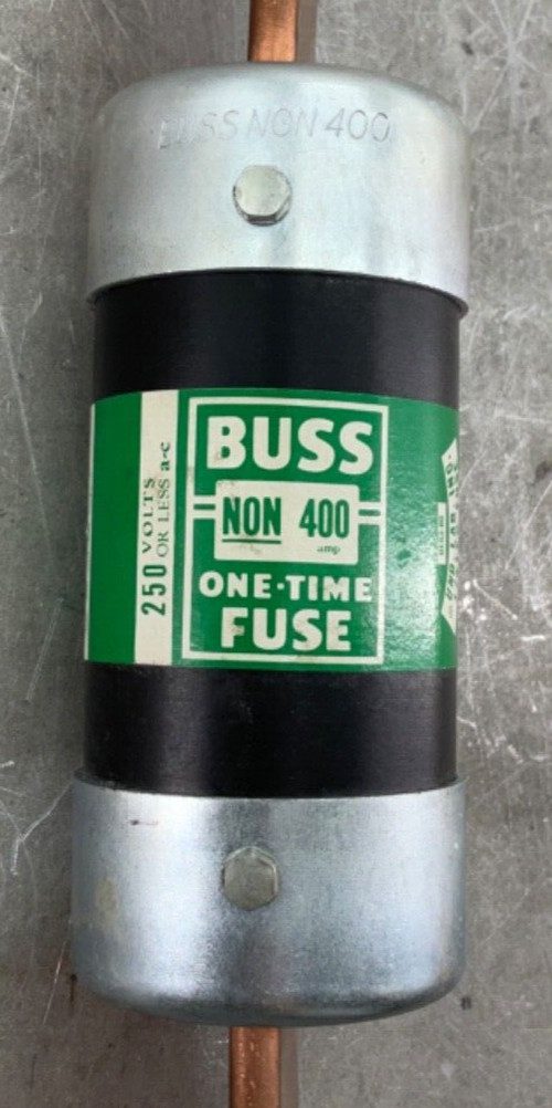 NEW BUSSMAN NON 400 ONE-TIME BUSS FUSE 250V
