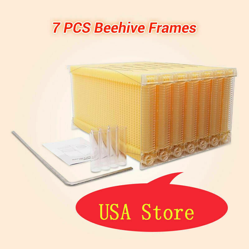 7pcs Auto Oozing Beehives Beekeeping Frames Honey Comb Frames Bee Frames